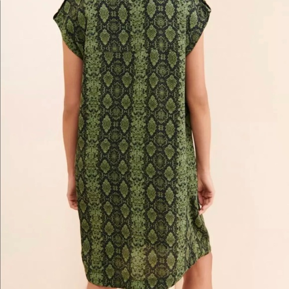 Anthropologie Snake Print Shift Dress - Picture 2 of 6